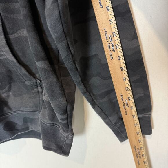 Enthuzst Hoodie Mens XL Gray Camouflage American Flag Logo Fleece Streetwear - Picture 9 of 11